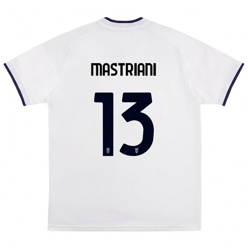 נשים Salvatore Mastriani #13 לבן אדום כחול מלכותי הרחק ג'רזי 2026/27 חולצה קצרה