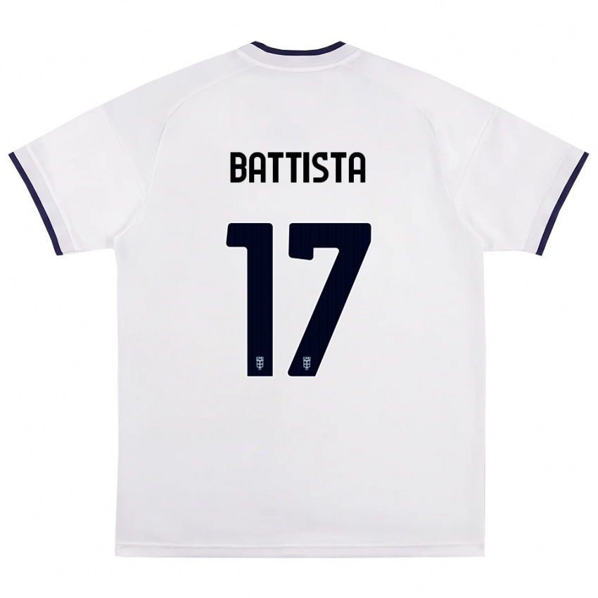 נשים Riccardo Battista #17 לבן אדום כחול מלכותי הרחק ג'רזי 2026/27 חולצה קצרה