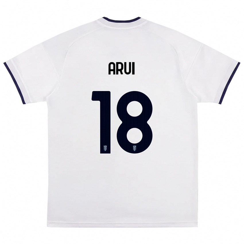 נשים Stefano Arui #18 לבן אדום כחול מלכותי הרחק ג'רזי 2026/27 חולצה קצרה