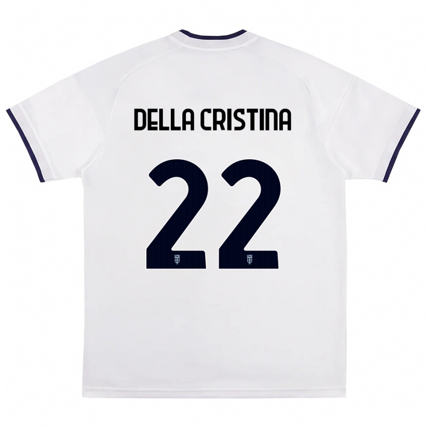 נשים Stefano Della Cristina #22 לבן אדום כחול מלכותי הרחק ג'רזי 2026/27 חולצה קצרה