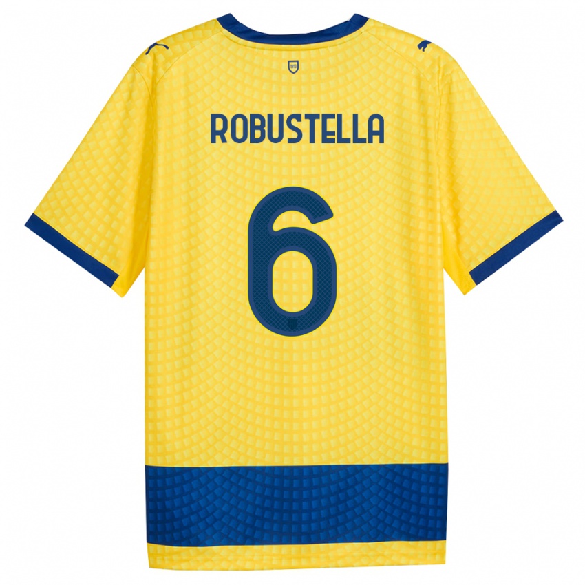 נשים Daniele Robustella #6 צהוב כחול שחור הרחק ג'רזי 2026/27 חולצה קצרה
