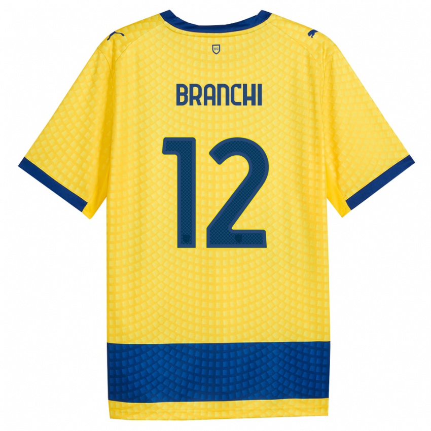 נשים Ferruccio Branchi #12 צהוב כחול שחור הרחק ג'רזי 2026/27 חולצה קצרה