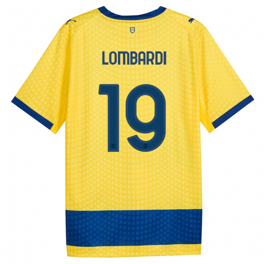 נשים Gabriel Lombardi #19 צהוב כחול שחור הרחק ג'רזי 2026/27 חולצה קצרה