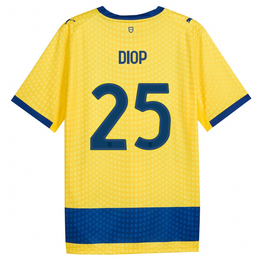 נשים Doro Diop #25 צהוב כחול שחור הרחק ג'רזי 2026/27 חולצה קצרה