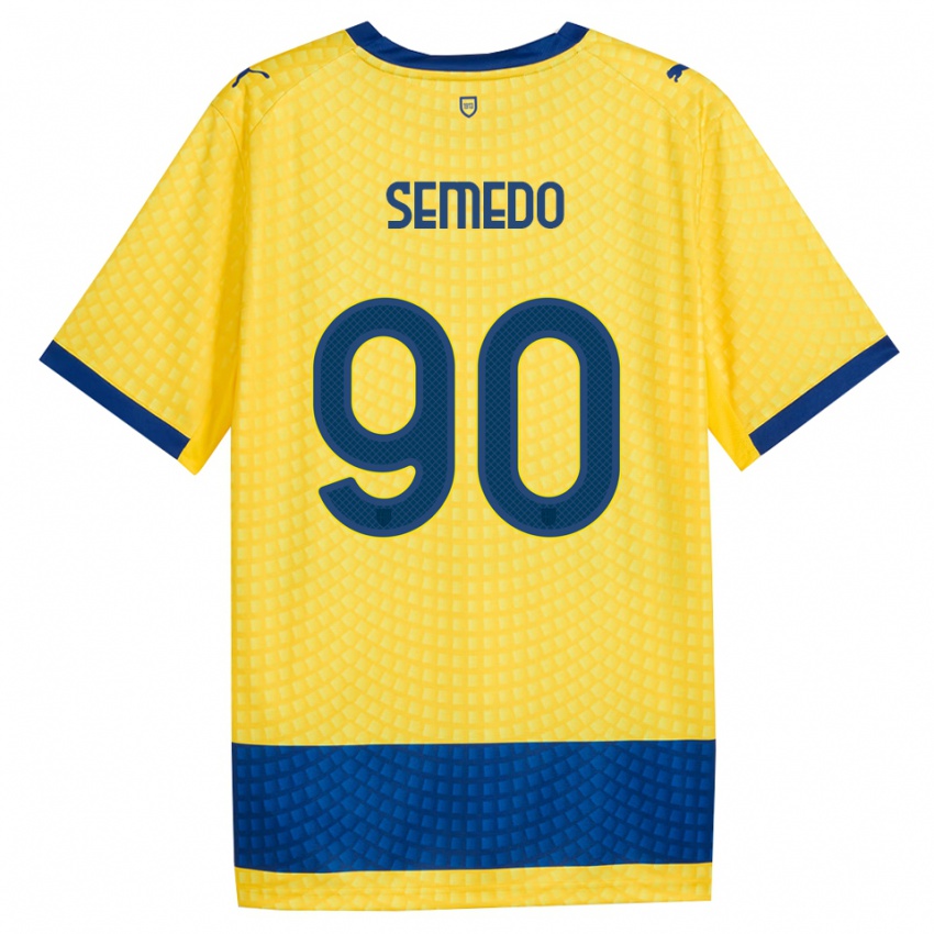 נשים Afonso Semedo #90 צהוב כחול שחור הרחק ג'רזי 2026/27 חולצה קצרה