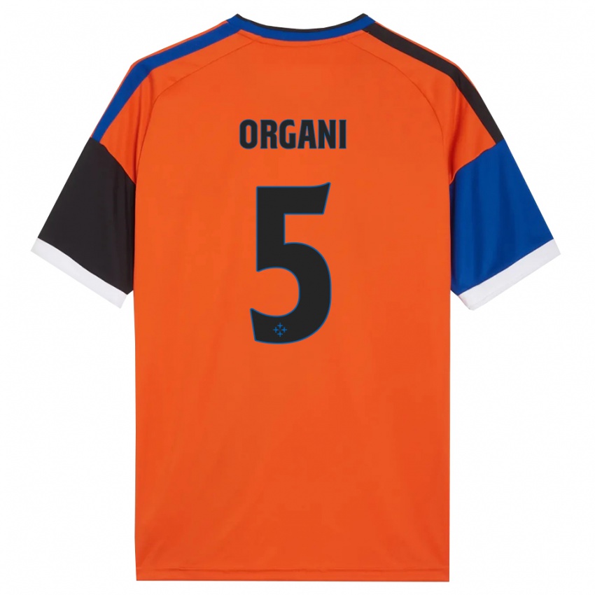 נשים Gianluca Organi #5 כתום כחול שחור לבן הרחק ג'רזי 2026/27 חולצה קצרה