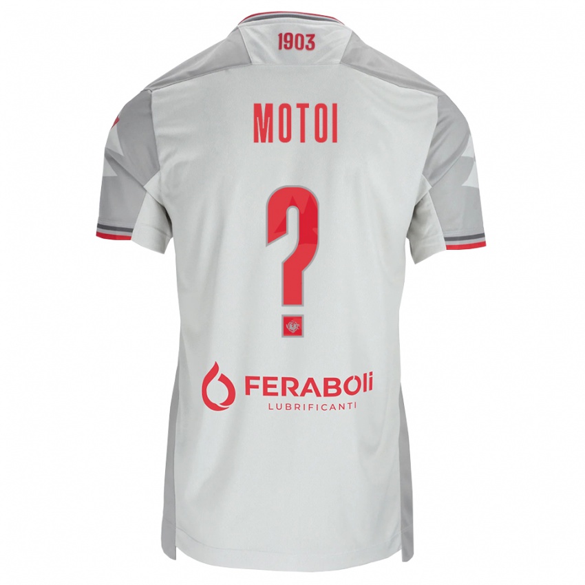 נשים Rany Motoi #0 אפור לבן אדום הרחק ג'רזי 2026/27 חולצה קצרה