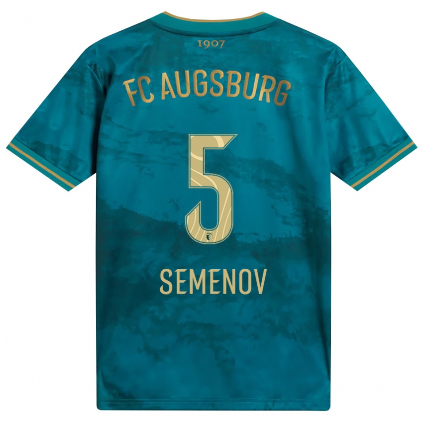 נשים Konstantyn Semenov #5 ירוק חום הרחק ג'רזי 2026/27 חולצה קצרה