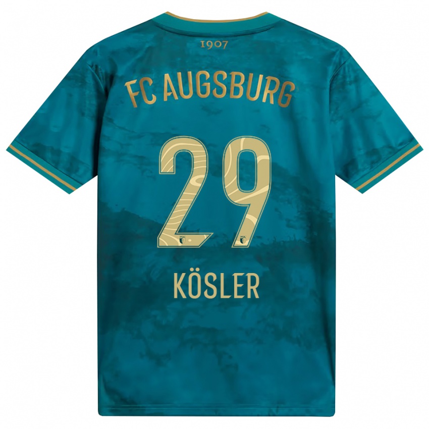 נשים Maximilian Kösler #29 ירוק חום הרחק ג'רזי 2026/27 חולצה קצרה