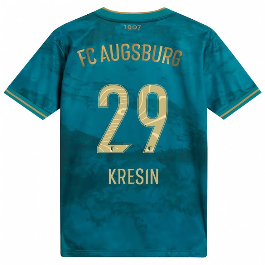 נשים Constantin Kresin #29 ירוק חום הרחק ג'רזי 2026/27 חולצה קצרה