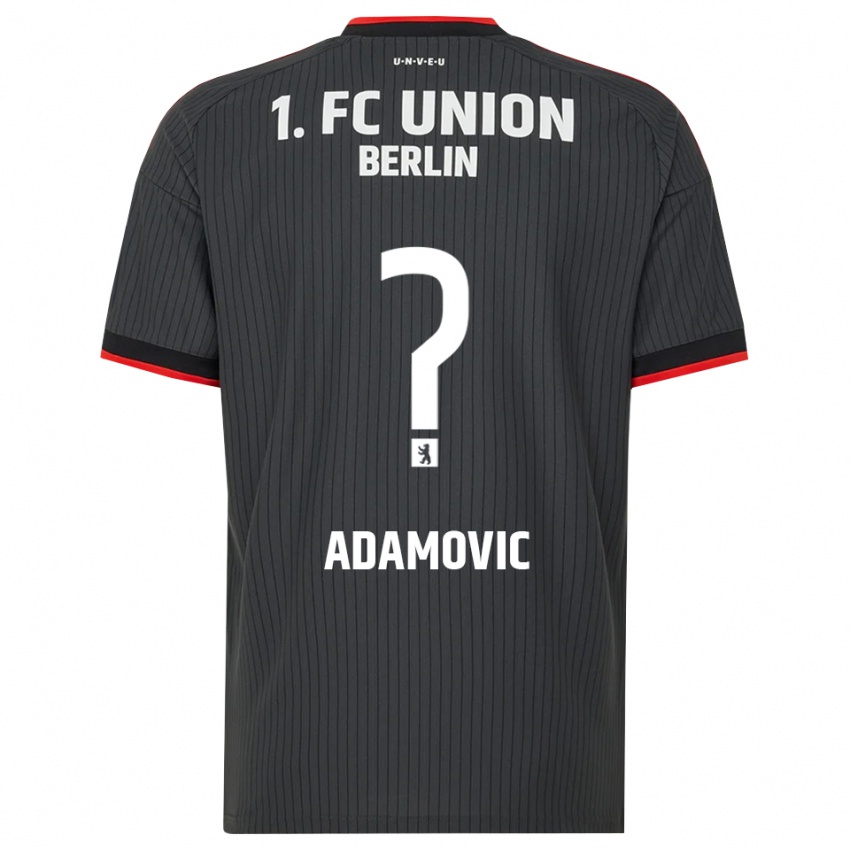 נשים Levin Adamovic #0 שחור לבן אדום הרחק ג'רזי 2026/27 חולצה קצרה