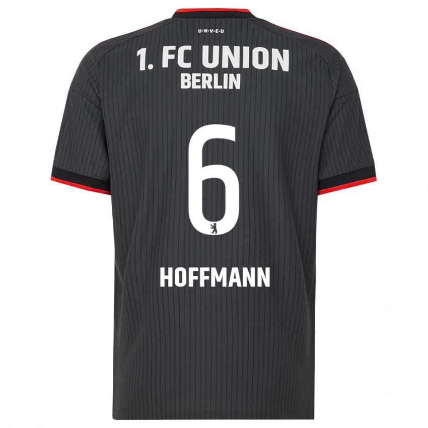 נשים Finn Hoffmann #6 שחור לבן אדום הרחק ג'רזי 2026/27 חולצה קצרה