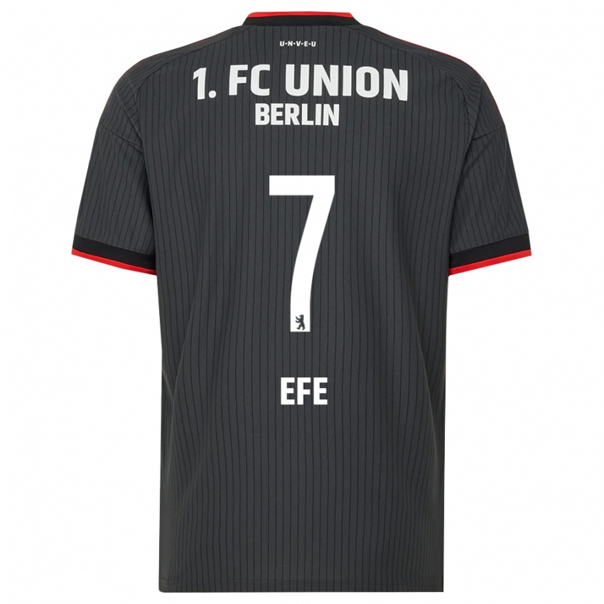 נשים Baran Efe #7 שחור לבן אדום הרחק ג'רזי 2026/27 חולצה קצרה
