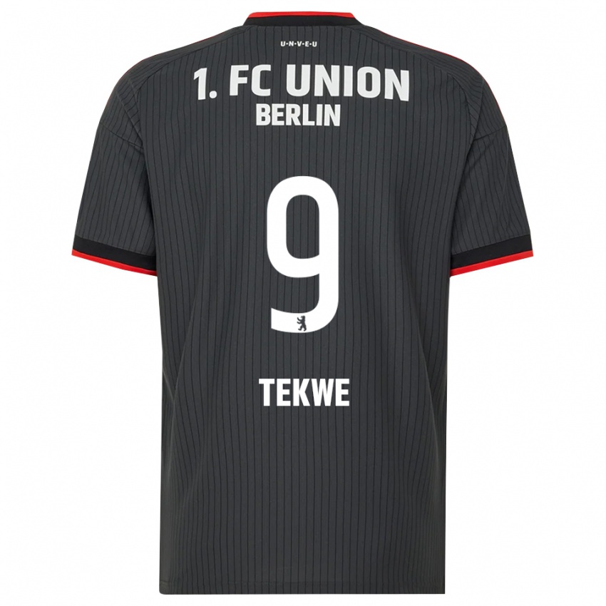 נשים Harry Tekwe #9 שחור לבן אדום הרחק ג'רזי 2026/27 חולצה קצרה
