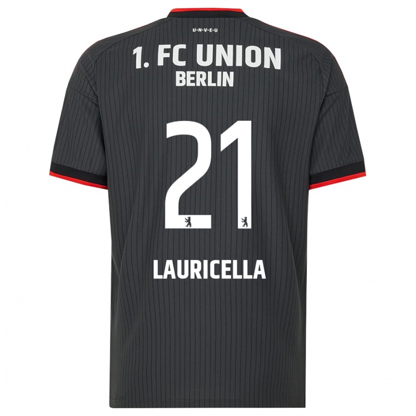נשים Guiseppe Lauricella #21 שחור לבן אדום הרחק ג'רזי 2026/27 חולצה קצרה