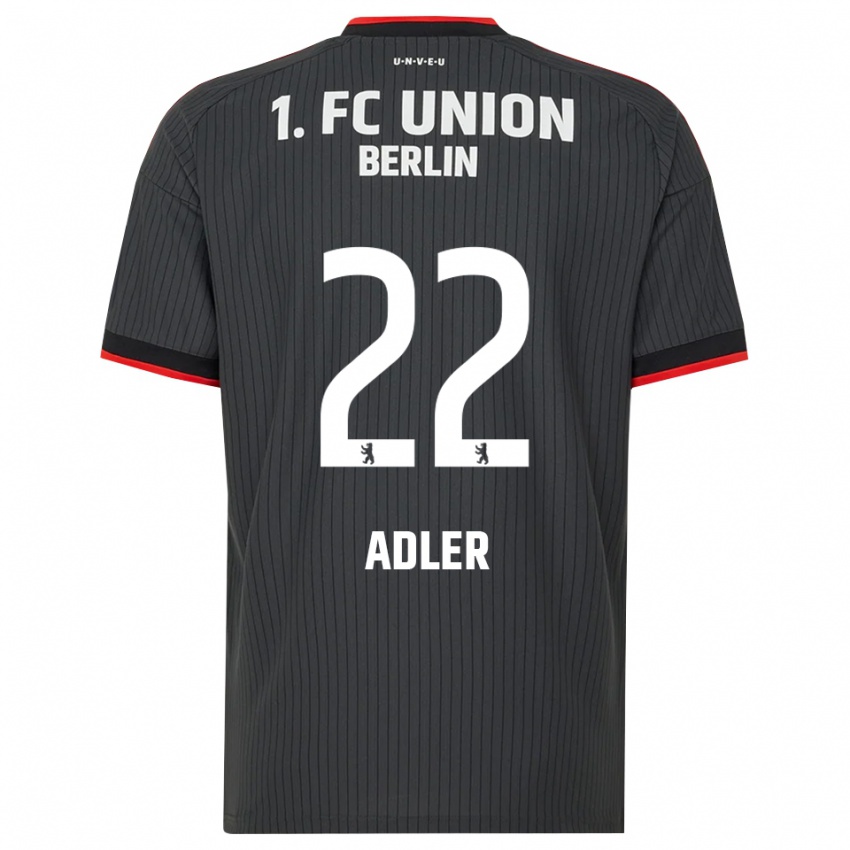 נשים John Adler #22 שחור לבן אדום הרחק ג'רזי 2026/27 חולצה קצרה