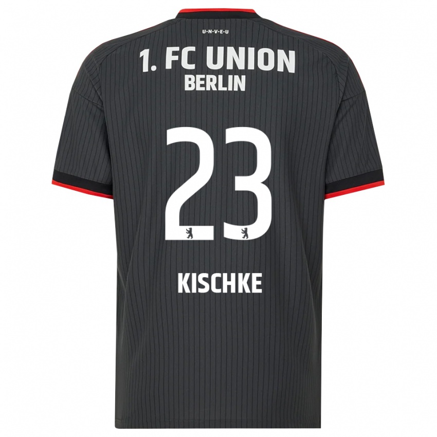נשים Pepe Kischke #23 שחור לבן אדום הרחק ג'רזי 2026/27 חולצה קצרה