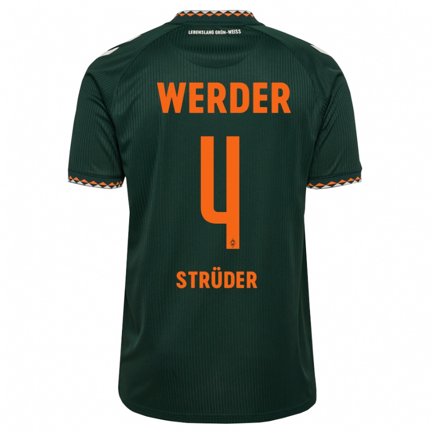 נשים Mika Strüder #4 ירוק כהה כתום לבן הרחק ג'רזי 2026/27 חולצה קצרה