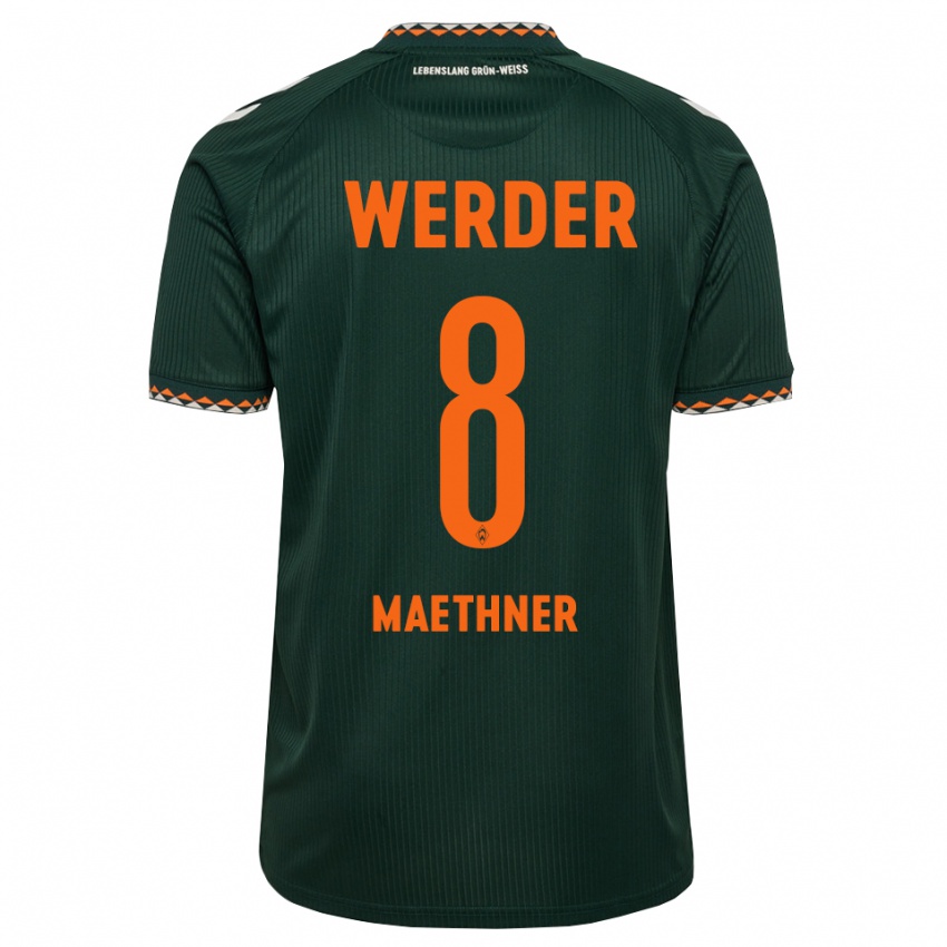 נשים Finn Maethner #8 ירוק כהה כתום לבן הרחק ג'רזי 2026/27 חולצה קצרה