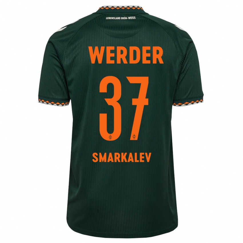 נשים Stefan Smarkalev #37 ירוק כהה כתום לבן הרחק ג'רזי 2026/27 חולצה קצרה