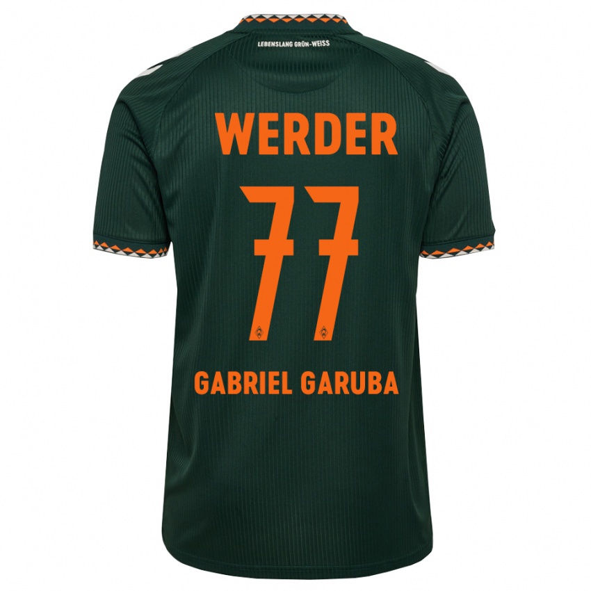נשים Najib Gabriel Garuba #77 ירוק כהה כתום לבן הרחק ג'רזי 2026/27 חולצה קצרה