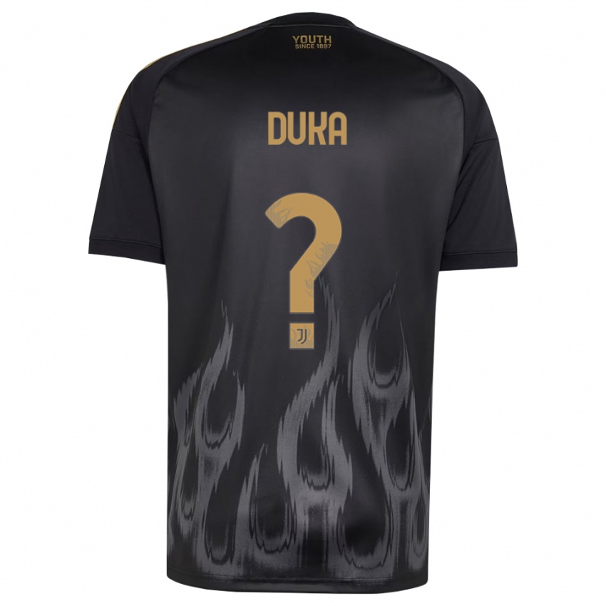 נשים Deni Duka #0 שחור חום ג'רזי קיט שלישי 2026/27 חולצה קצרה