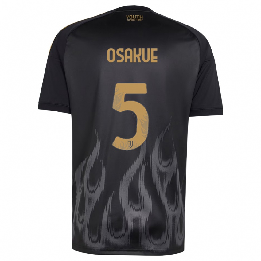 נשים Denaly Osakue #5 שחור חום ג'רזי קיט שלישי 2026/27 חולצה קצרה