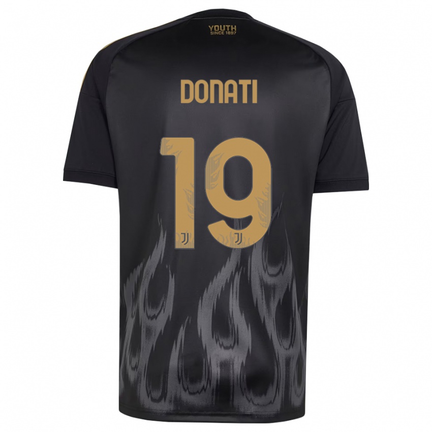 נשים Andrea Donati #19 שחור חום ג'רזי קיט שלישי 2026/27 חולצה קצרה