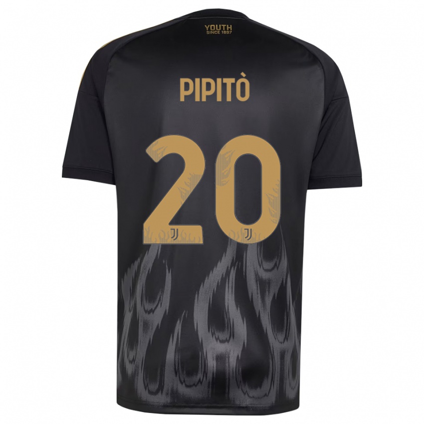 נשים Giuseppe Pipitò #20 שחור חום ג'רזי קיט שלישי 2026/27 חולצה קצרה