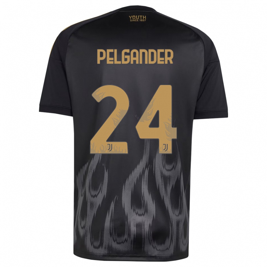 נשים Elsa Pelgander #24 שחור חום ג'רזי קיט שלישי 2026/27 חולצה קצרה