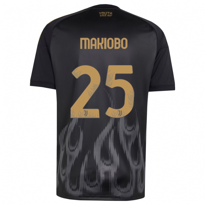 נשים Grady Makiobo #25 שחור חום ג'רזי קיט שלישי 2026/27 חולצה קצרה
