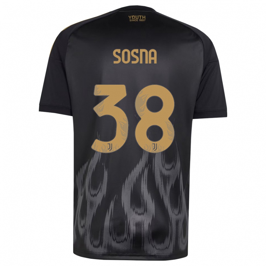 נשים Adam Sosna #38 שחור חום ג'רזי קיט שלישי 2026/27 חולצה קצרה