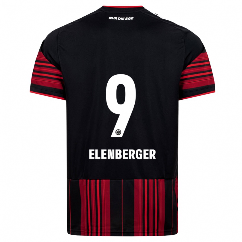 ילדים Samuel Elenberger #9 שחור אדום לבן ג'רזי ביתית 2026/27 חולצה קצרה