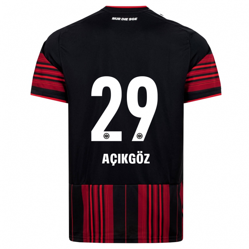 ילדים Dilara Açıkgöz #29 שחור אדום לבן ג'רזי ביתית 2026/27 חולצה קצרה