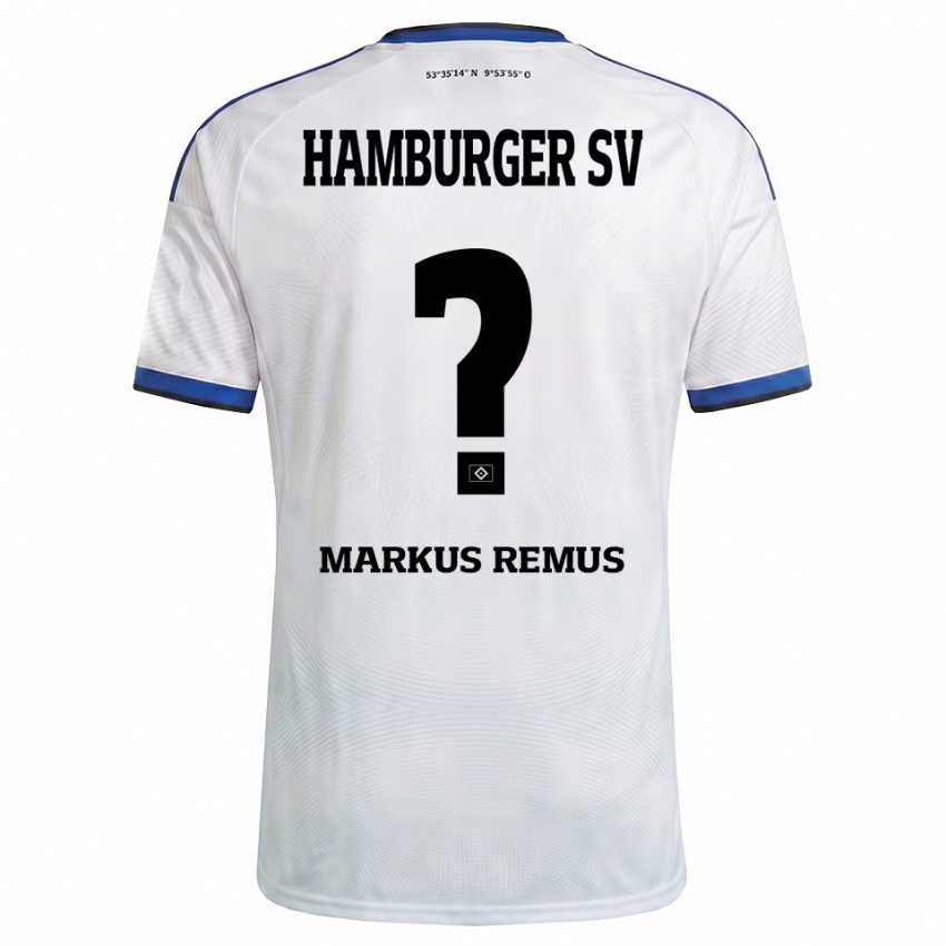 ילדים Markus Remus #0 לבן שחור כחול ג'רזי ביתית 2026/27 חולצה קצרה