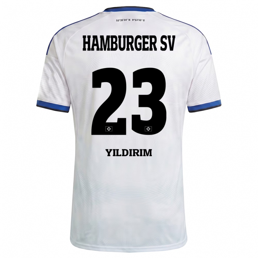 ילדים Mehmet Yildirim #23 לבן שחור כחול ג'רזי ביתית 2026/27 חולצה קצרה