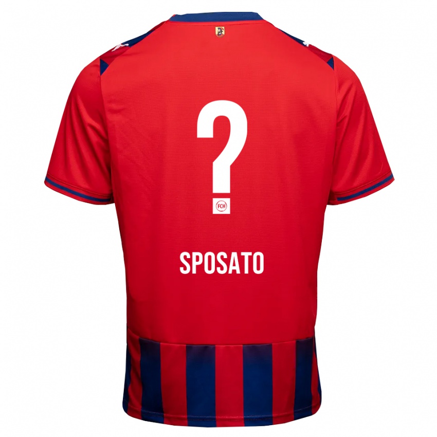 ילדים Lennard Sposato #0 כחול מלכותי לבן אדום ג'רזי ביתית 2026/27 חולצה קצרה