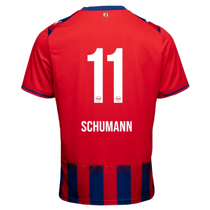ילדים Stefan Schumann #11 כחול מלכותי לבן אדום ג'רזי ביתית 2026/27 חולצה קצרה