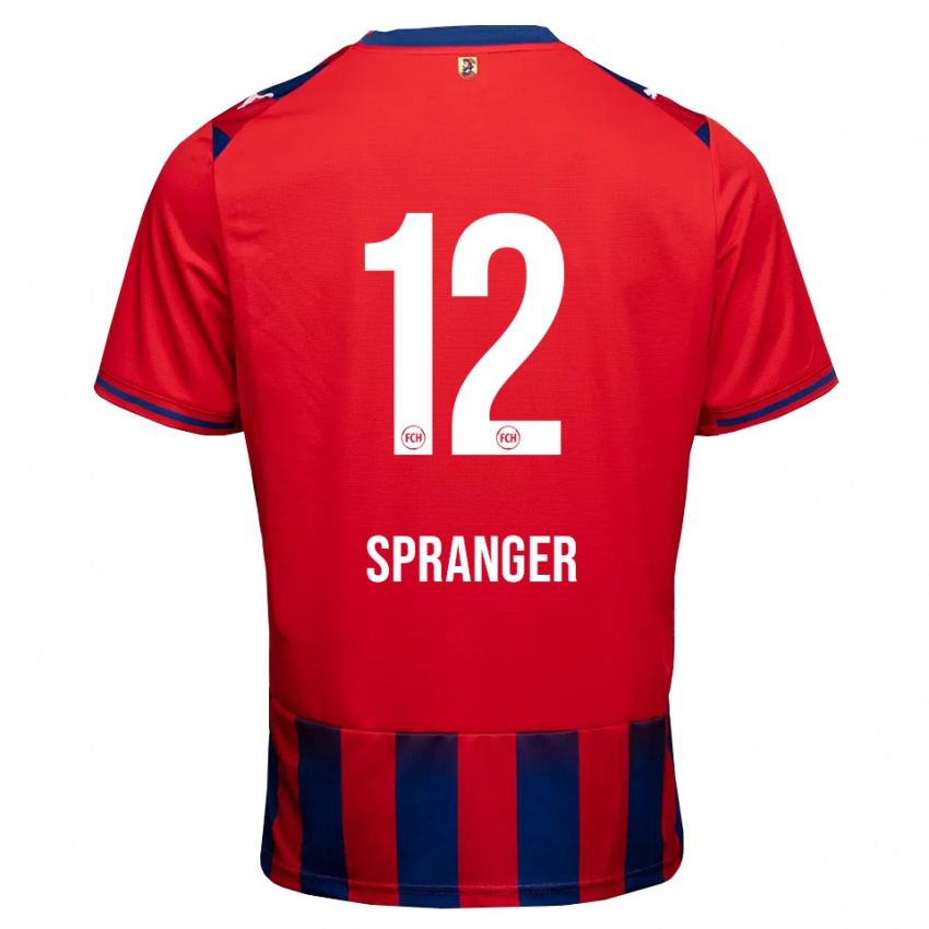 ילדים Luke Spranger #12 כחול מלכותי לבן אדום ג'רזי ביתית 2026/27 חולצה קצרה