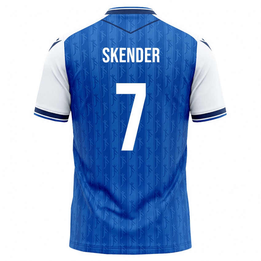 ילדים Alexandros Skender #7 כחול מלכותי לבן ג'רזי ביתית 2026/27 חולצה קצרה