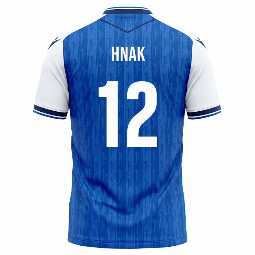 ילדים Anwar Hnak #12 כחול מלכותי לבן ג'רזי ביתית 2026/27 חולצה קצרה