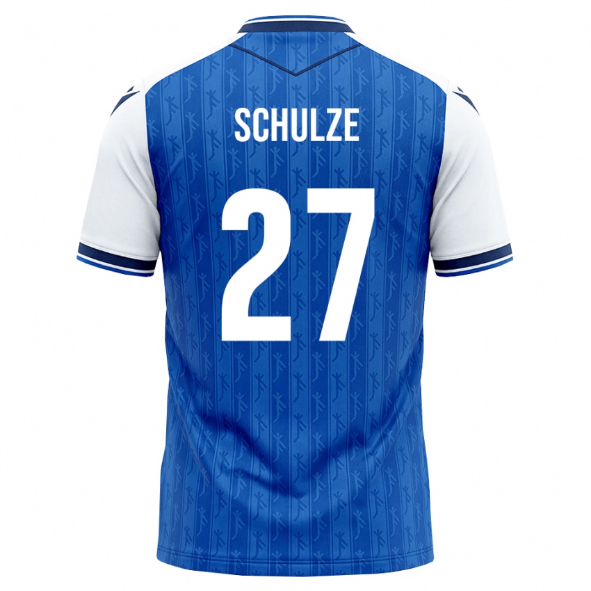 ילדים Louis Schulze #27 כחול מלכותי לבן ג'רזי ביתית 2026/27 חולצה קצרה