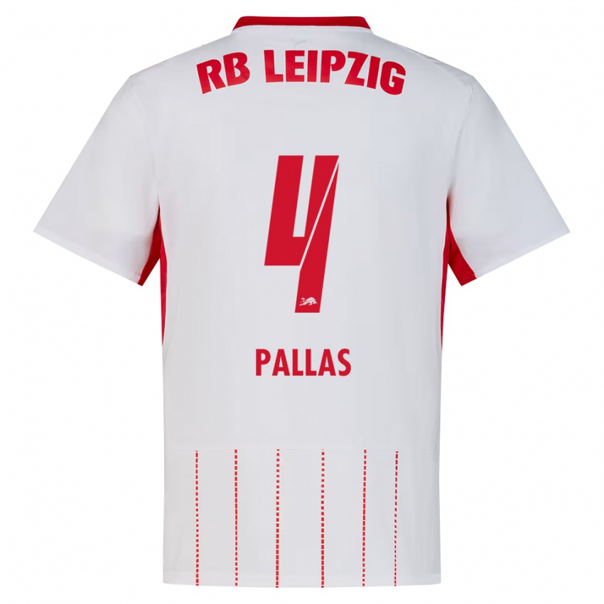 ילדים Tim Pallas #4 אדום לבן צהוב ג'רזי ביתית 2026/27 חולצה קצרה