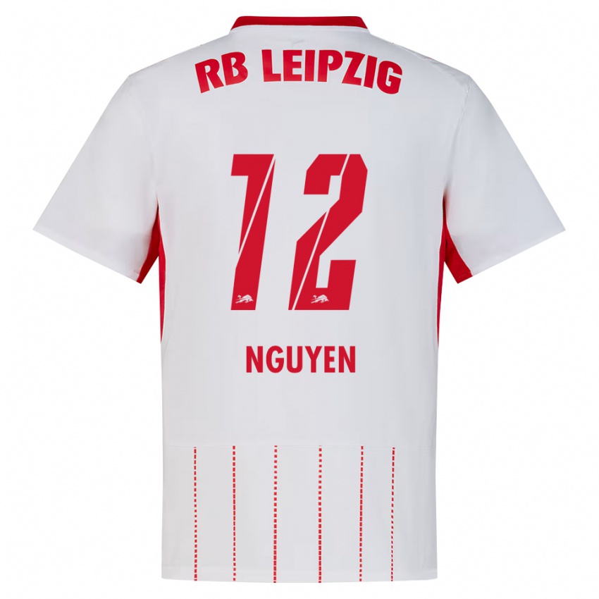 ילדים Vu Nguyen #12 אדום לבן צהוב ג'רזי ביתית 2026/27 חולצה קצרה
