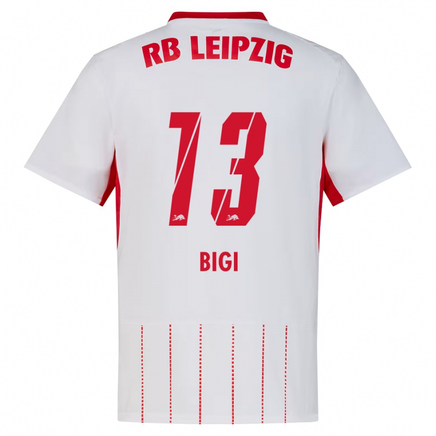 ילדים Samim Bigi #13 אדום לבן צהוב ג'רזי ביתית 2026/27 חולצה קצרה