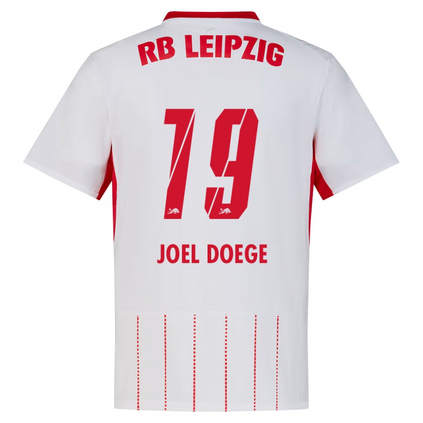 ילדים Louis Joel Doege #19 אדום לבן צהוב ג'רזי ביתית 2026/27 חולצה קצרה