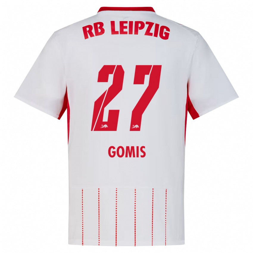 ילדים Tidiam Gomis #27 אדום לבן צהוב ג'רזי ביתית 2026/27 חולצה קצרה