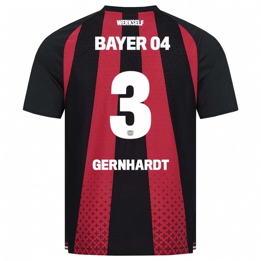 ילדים Nils Gernhardt #3 שחור לבן אדום ג'רזי ביתית 2026/27 חולצה קצרה
