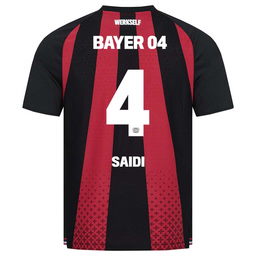 ילדים Obaid Saidi #4 שחור לבן אדום ג'רזי ביתית 2026/27 חולצה קצרה