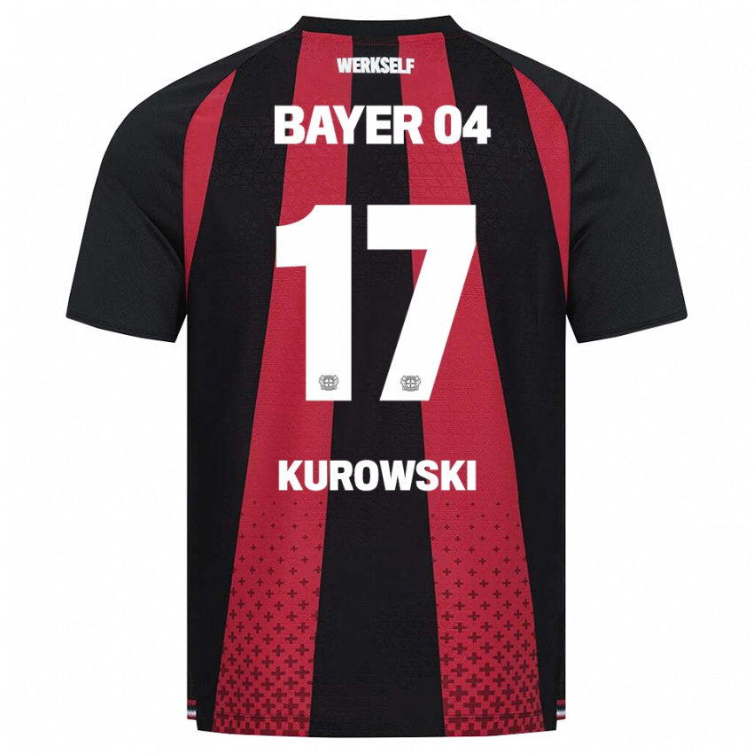 ילדים Julien Kurowski #17 שחור לבן אדום ג'רזי ביתית 2026/27 חולצה קצרה